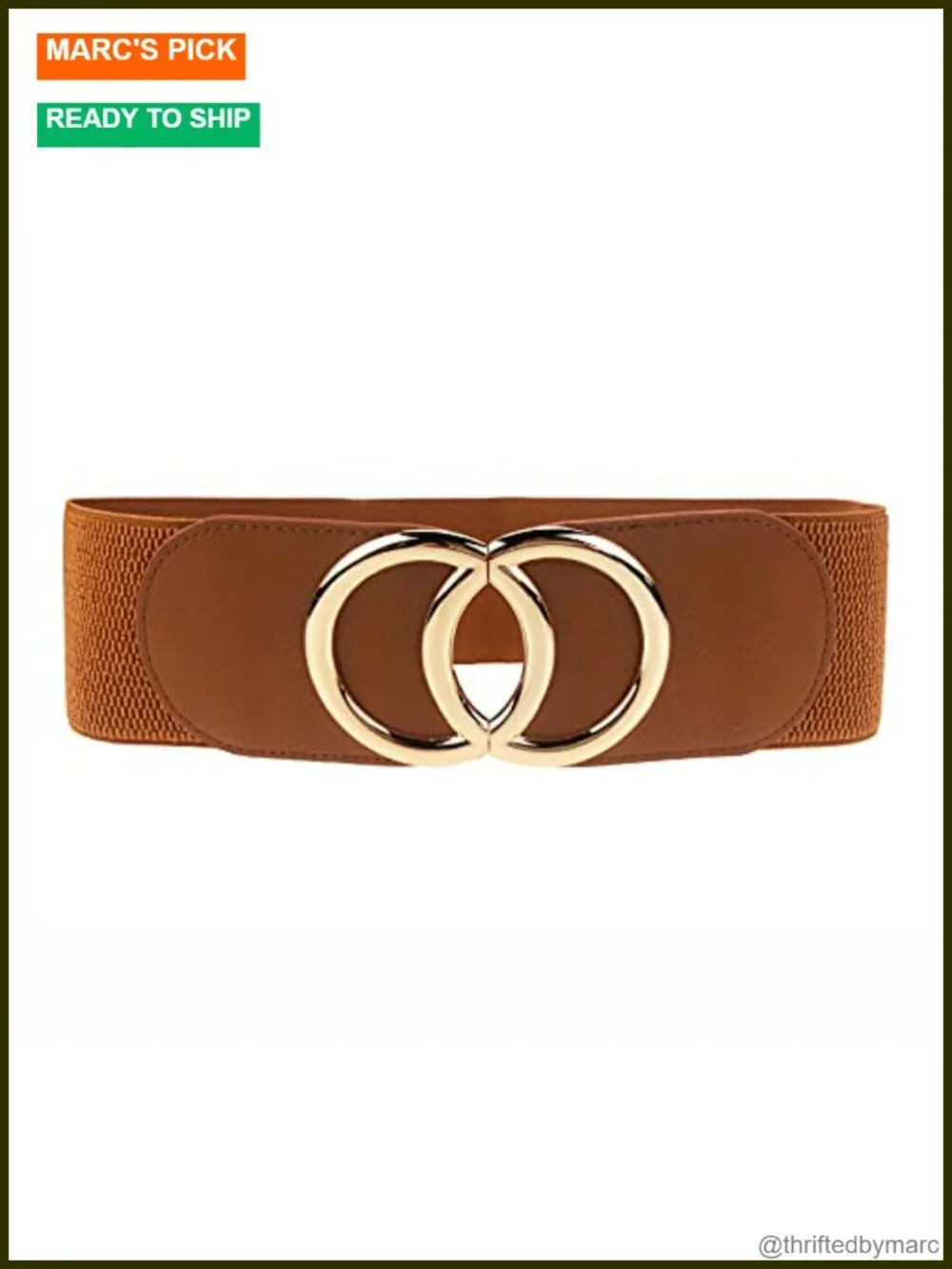 Elastic Wide Waist Cinch Belt for Dresses, Faux Leather